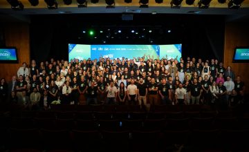 Foto geral no palco do CIEE do Ancev Experience 2026
