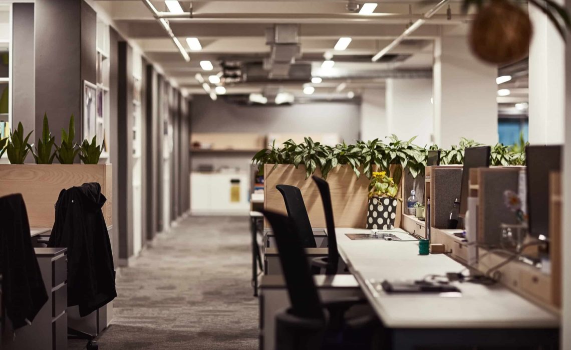 It must be the weekend. Shot of an empty office. Shot of an empty office.