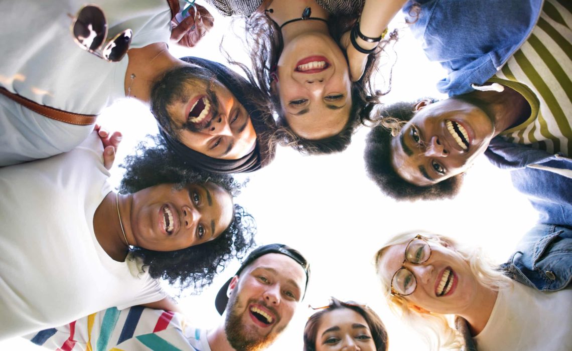 Diverse friends / students shoot Diverse friends / students shoot